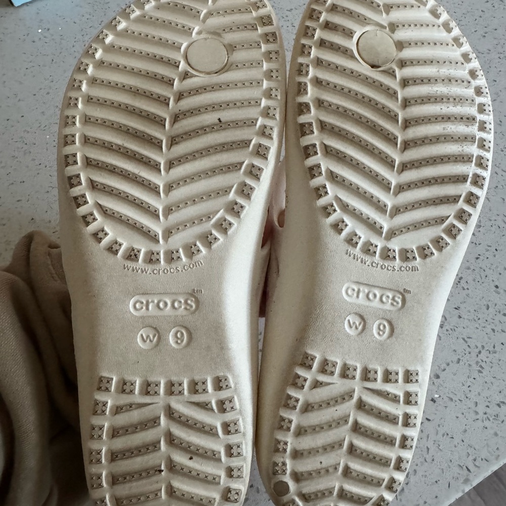 CROCS Cream Sandals - Picture 3 of 4